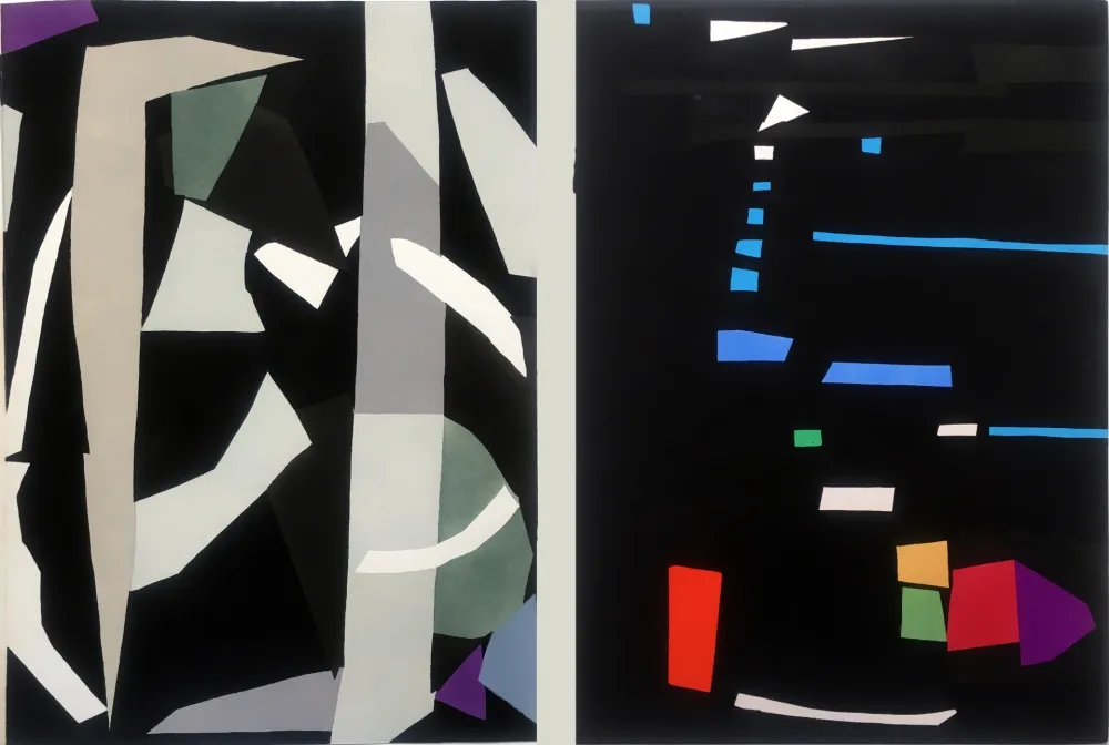 ステンシル Lanskoy - CORTÈGE. Pochoirs originaux n° 22 et n° 23 (1959)