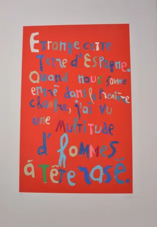 リトグラフ Lanskoy - Journal d'un fou 