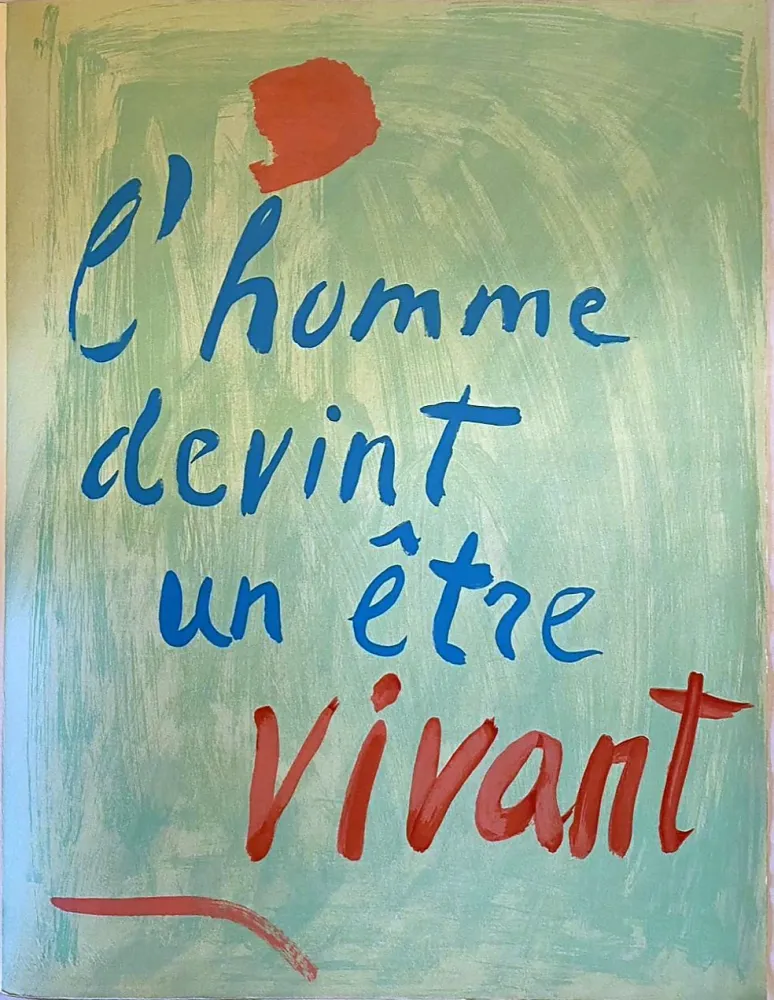 リトグラフ Lanskoy - L'homme devint un être vivant