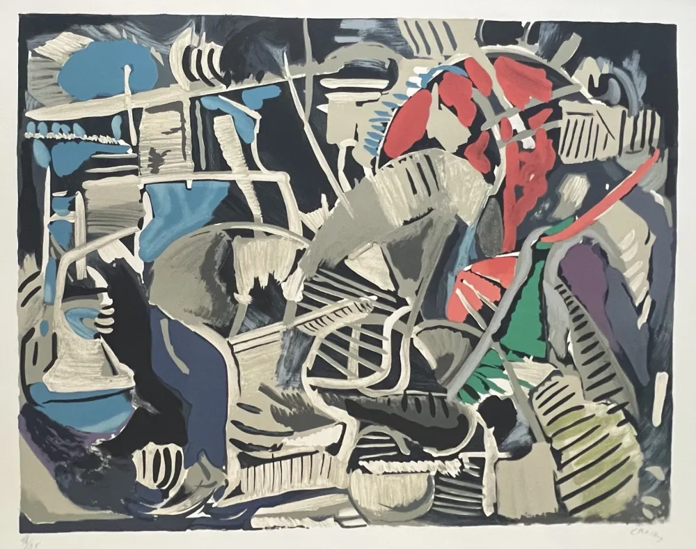 リトグラフ Lanskoy - Lithographie Composition abstraite, 1976