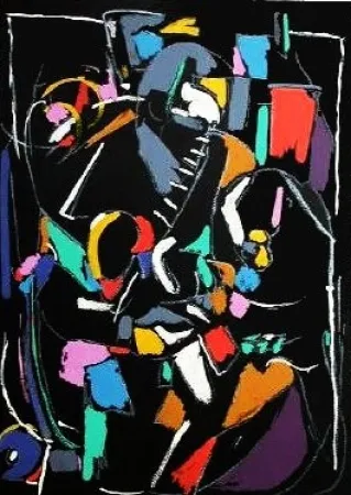 リトグラフ Lanskoy - Sans titre