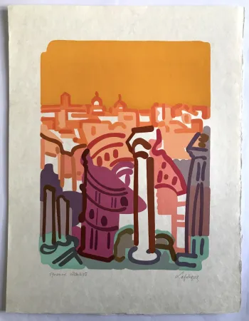 リトグラフ Lapicque - Le Colisée