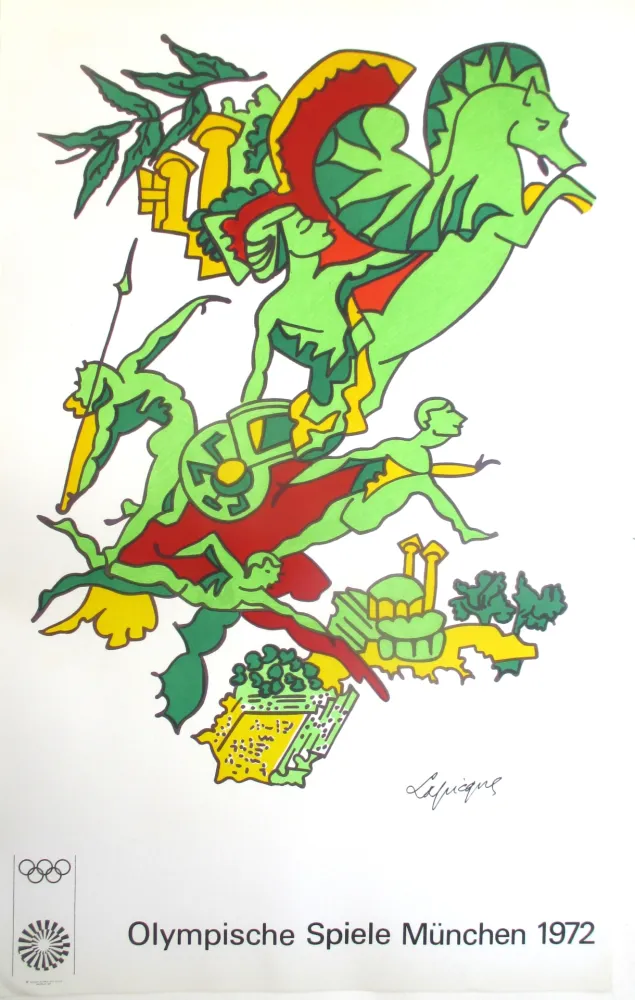 リトグラフ Lapicque - Olympic Games 1972, original lithograph