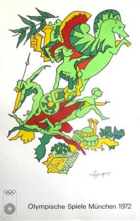 リトグラフ Lapicque - Olympic Games 1972, original lithograph