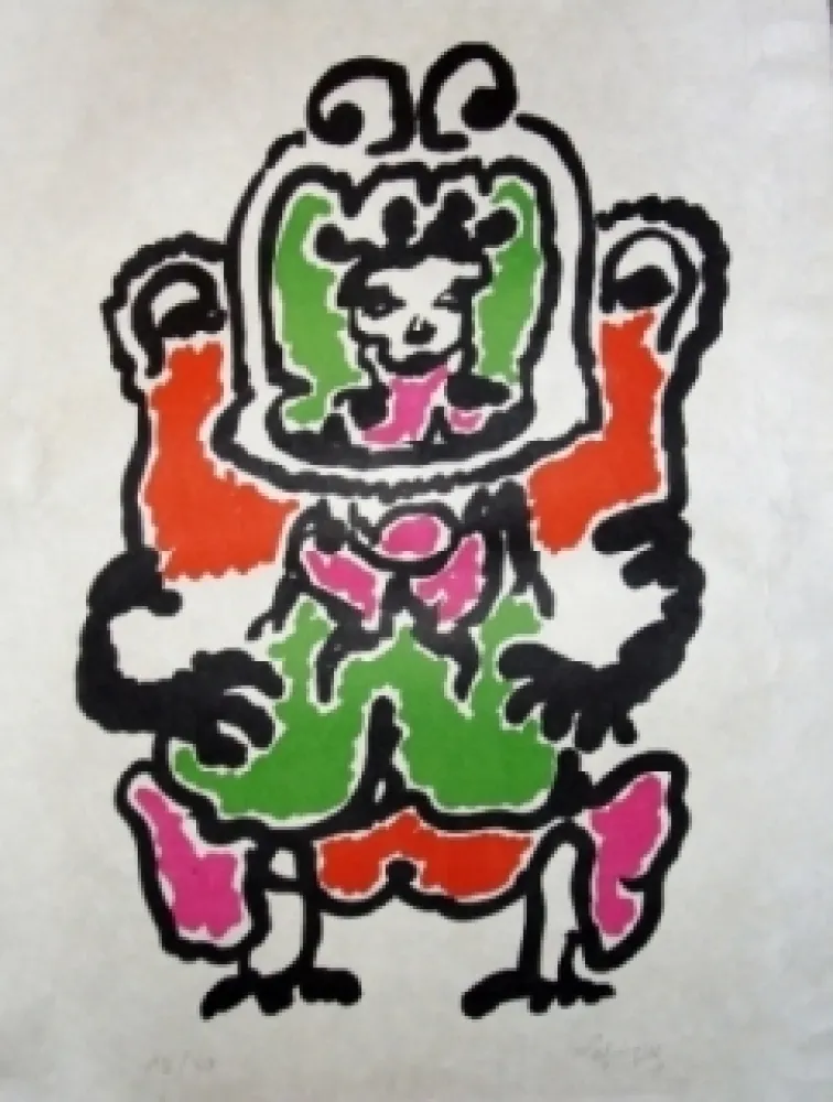 リトグラフ Lapicque - Quetzalcoalt