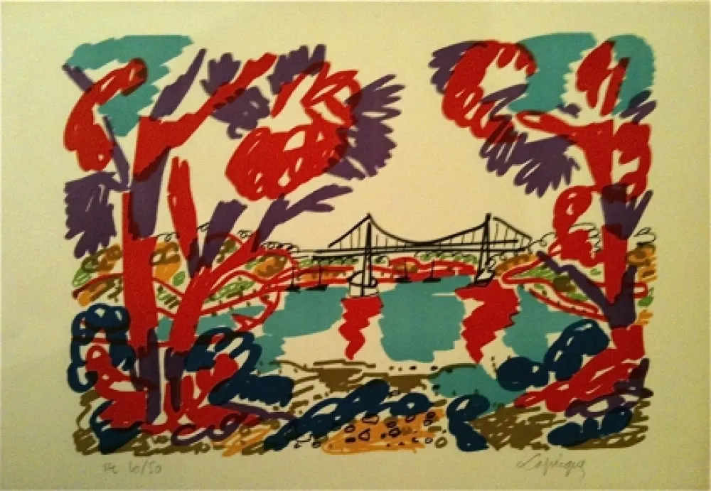 リトグラフ Lapicque - Sans titre