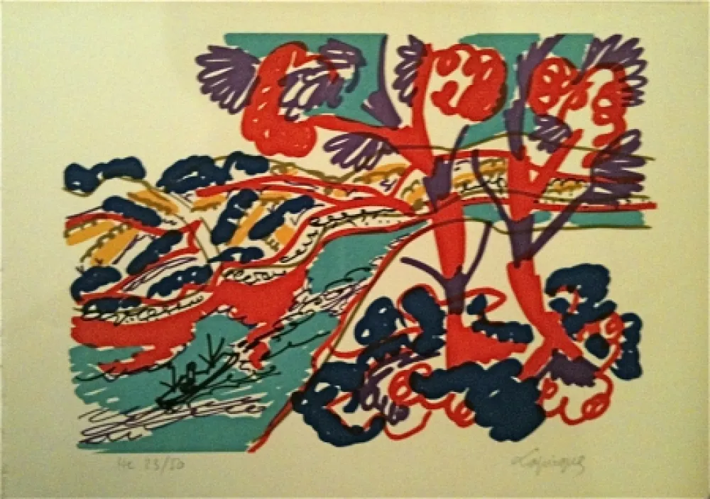 リトグラフ Lapicque - Sans titre