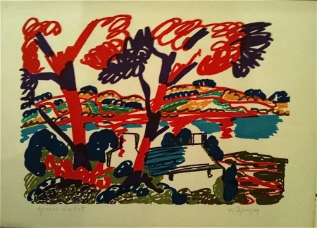 リトグラフ Lapicque - Sans titre