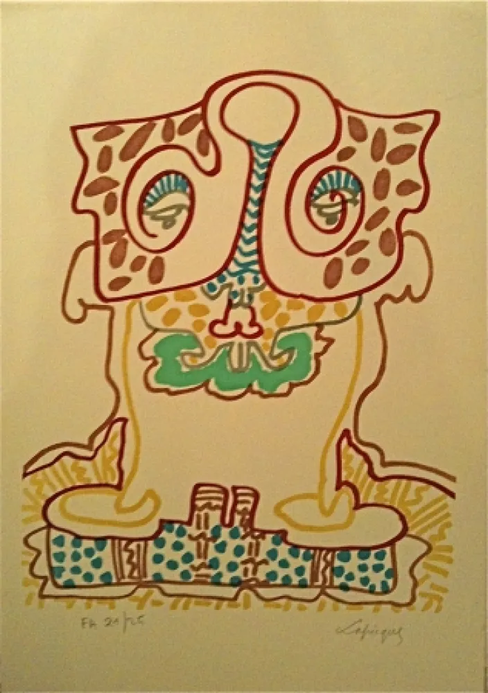 リトグラフ Lapicque - Sans titre