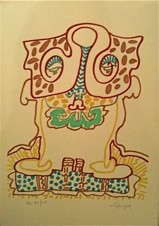 リトグラフ Lapicque - Sans titre