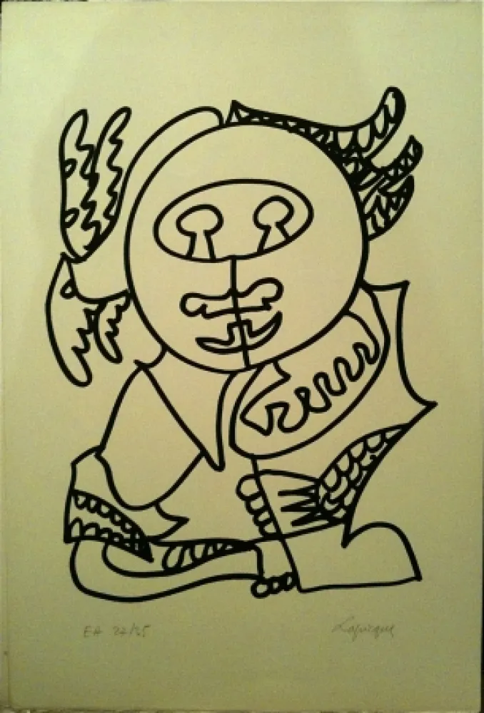 リトグラフ Lapicque - Sans titre