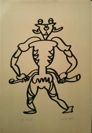 リトグラフ Lapicque - Sans titre