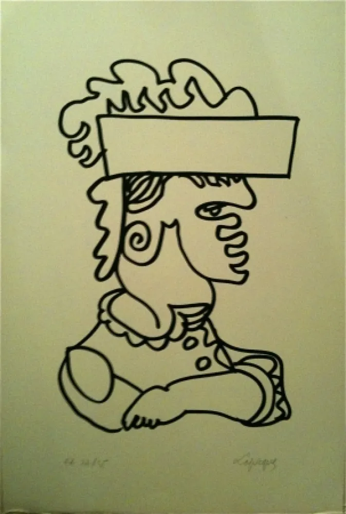 リトグラフ Lapicque - Sans titre