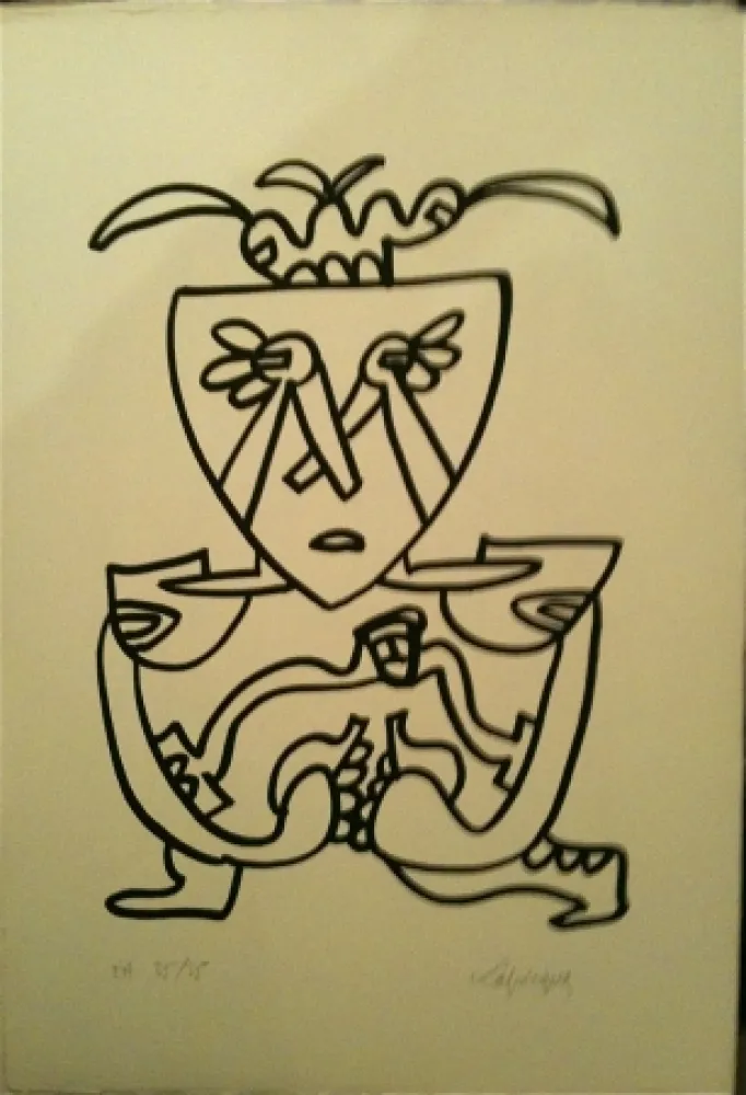 リトグラフ Lapicque - Sans titre