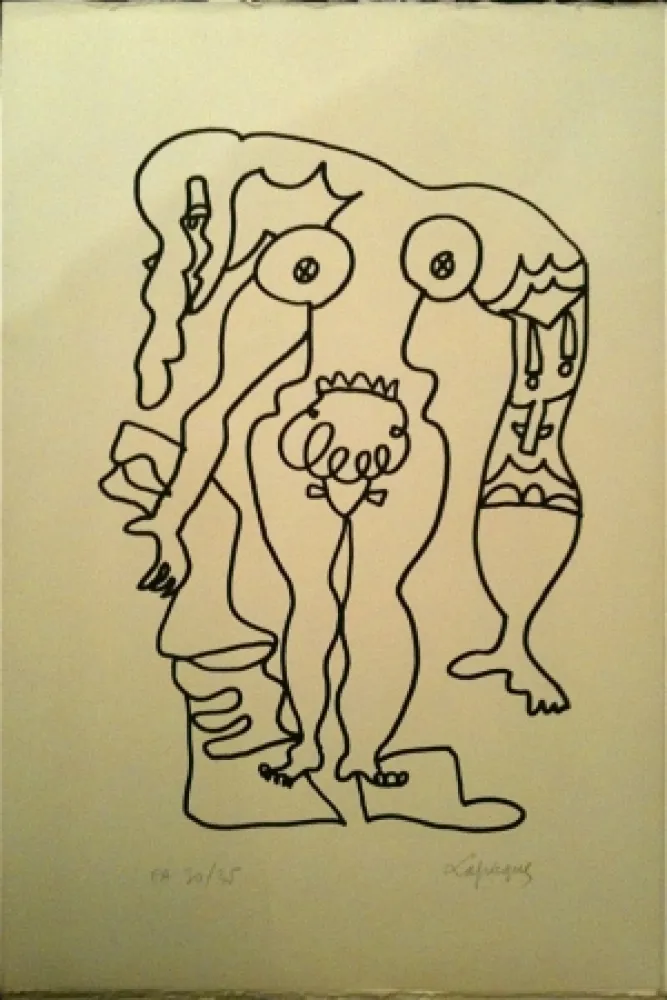 リトグラフ Lapicque - Sans titre