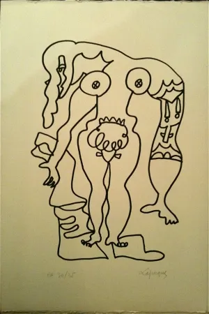 リトグラフ Lapicque - Sans titre