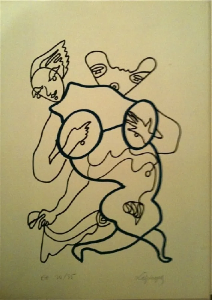 リトグラフ Lapicque - Sans titre