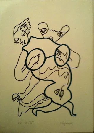 リトグラフ Lapicque - Sans titre