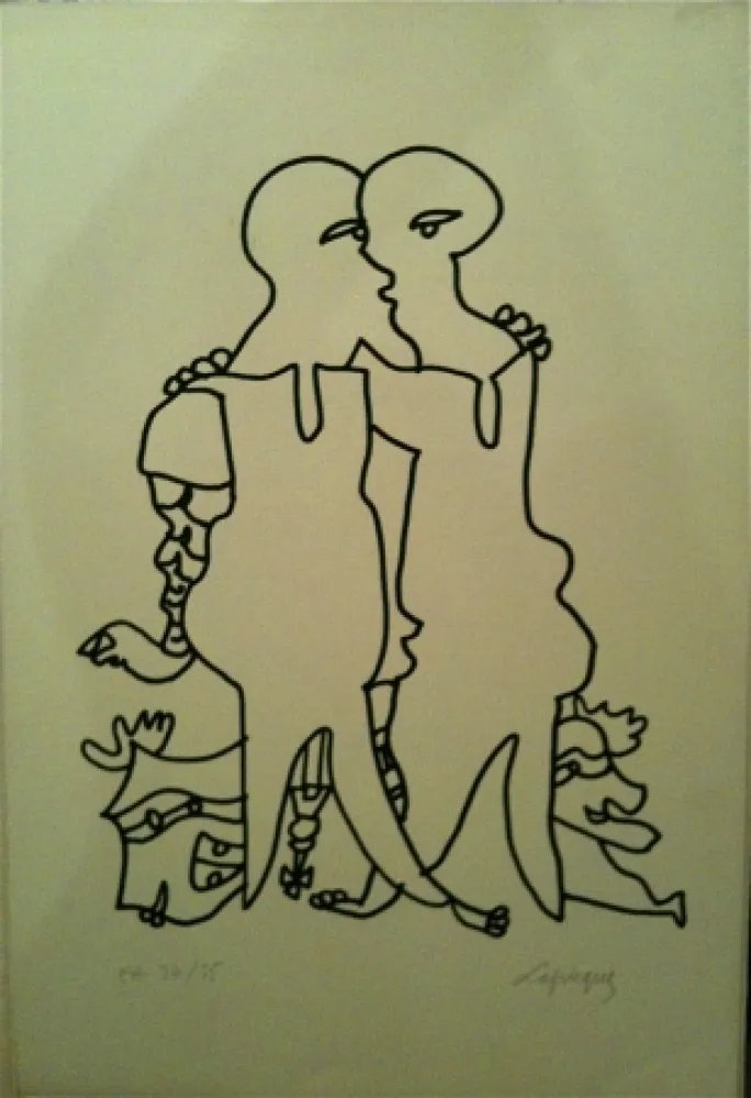 リトグラフ Lapicque - Sans titre