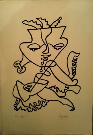 リトグラフ Lapicque - Sans titre