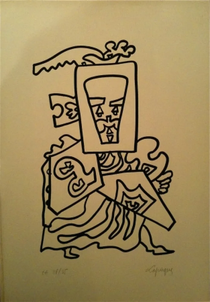 リトグラフ Lapicque - Sans titre