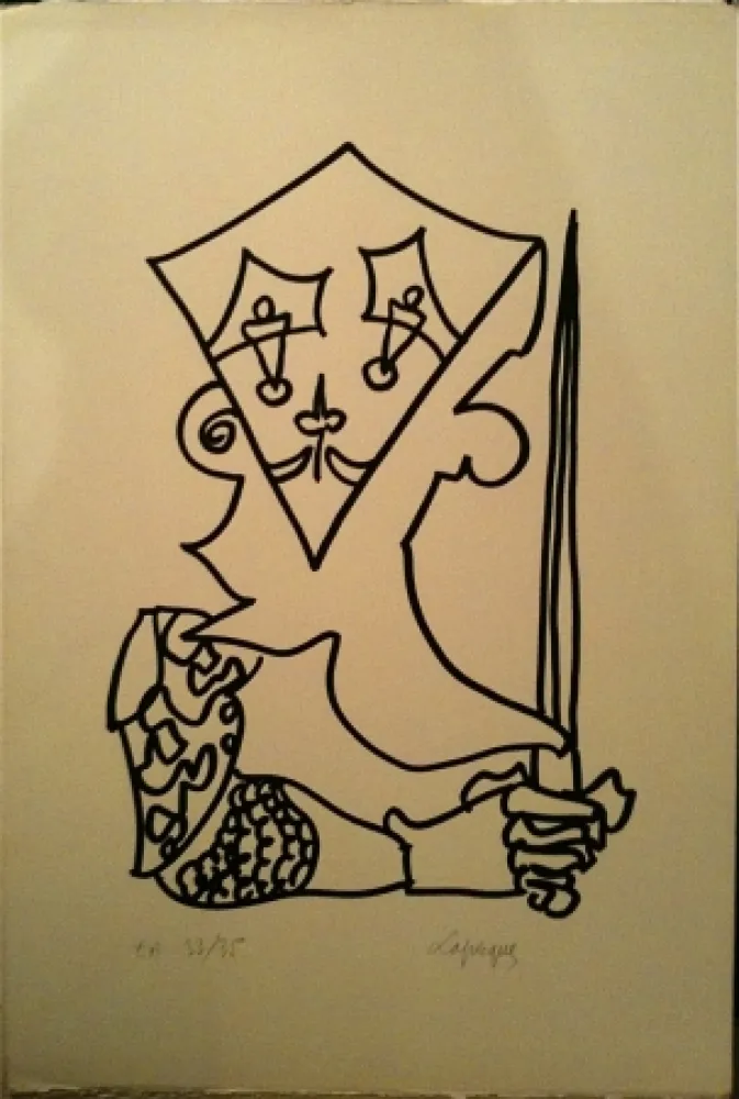 リトグラフ Lapicque - Sans titre