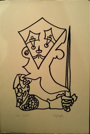 リトグラフ Lapicque - Sans titre