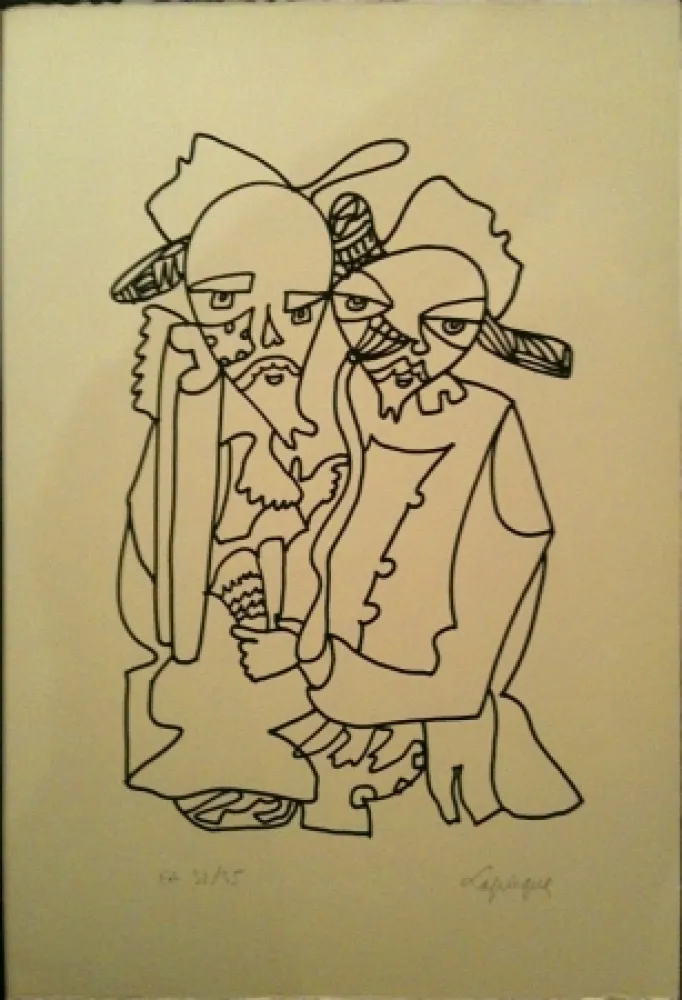 リトグラフ Lapicque - Sans titre