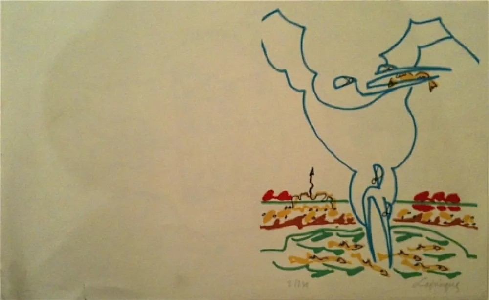 リトグラフ Lapicque - Sans titre