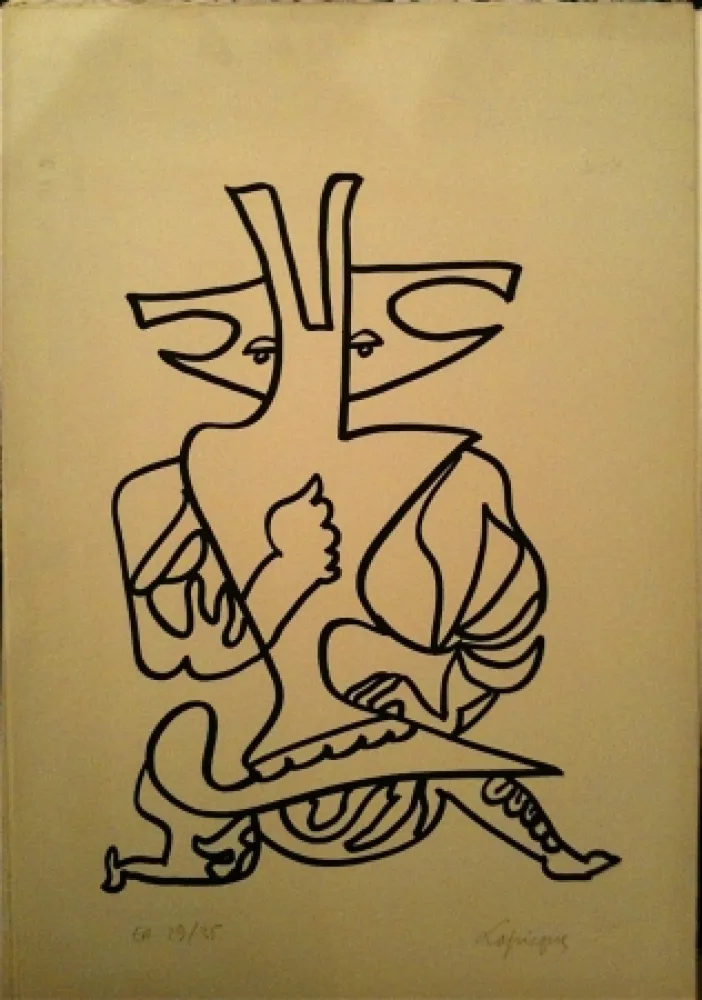 リトグラフ Lapicque - Sans titre