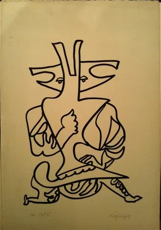 リトグラフ Lapicque - Sans titre