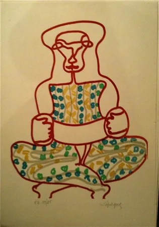 リトグラフ Lapicque - Sans titre