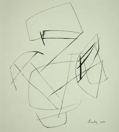 ステンシル Lardera - Composition abstrait