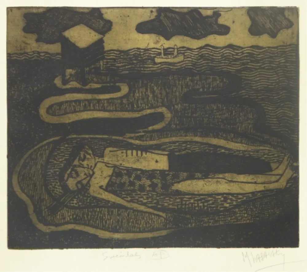 彫版 Lasansky - Suicidas