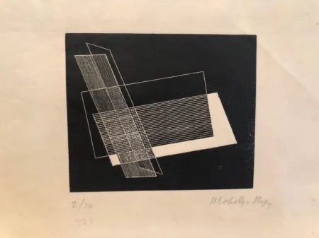 リノリウム彫版 László - Composition