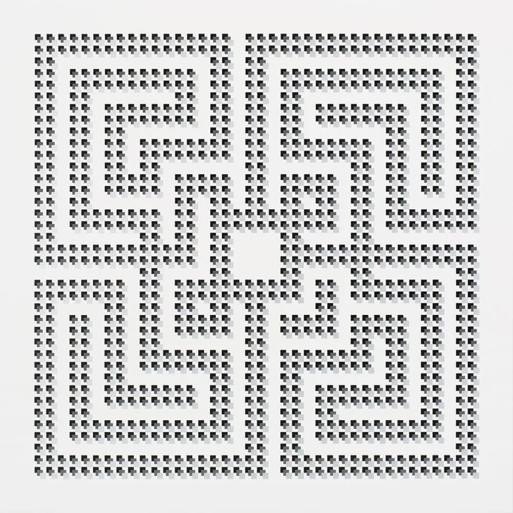 リトグラフ L'atlas - Square series #1