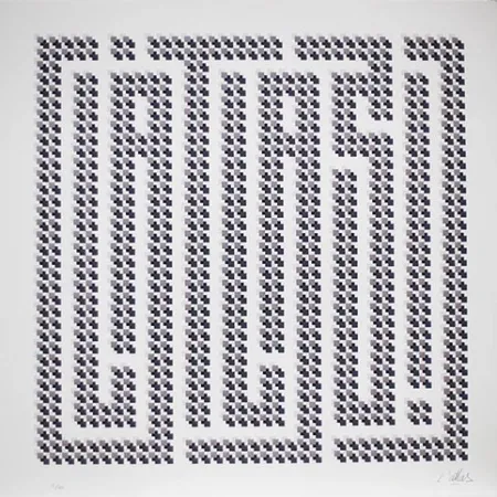 リトグラフ L'atlas - Squares series #2
