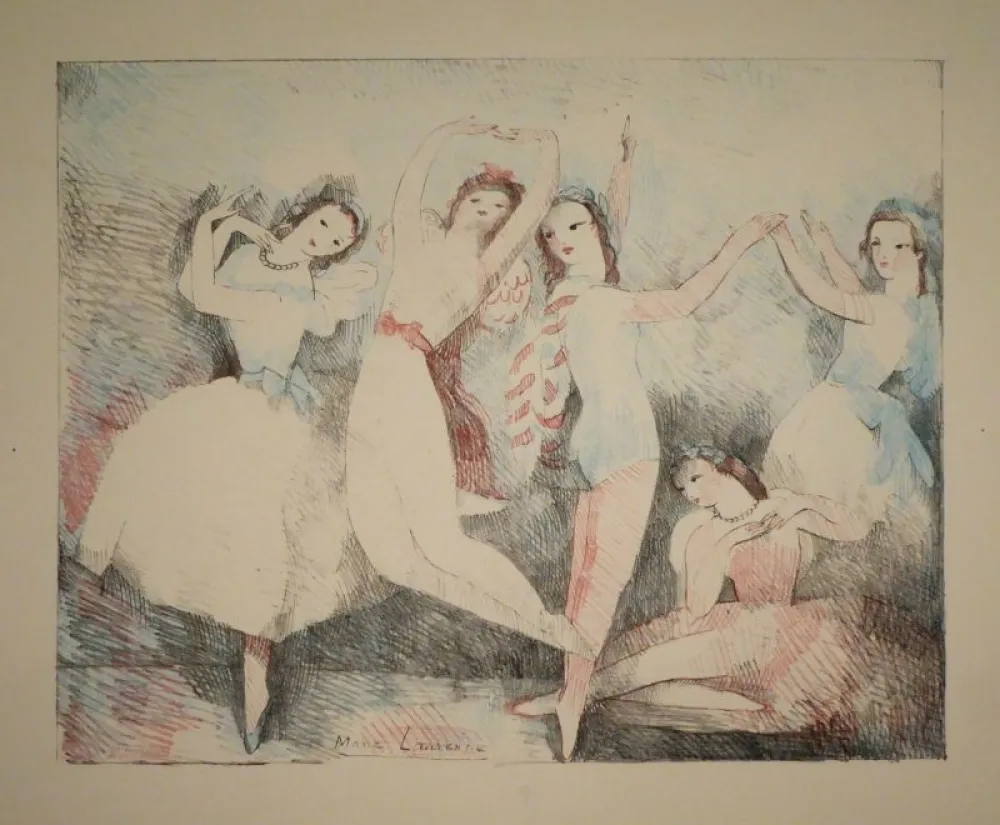 リトグラフ Laurencin - Les fêtes de la danse