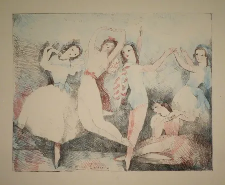 リトグラフ Laurencin - Les fêtes de la danse