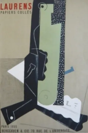 リトグラフ Laurens - Papiers decoupés