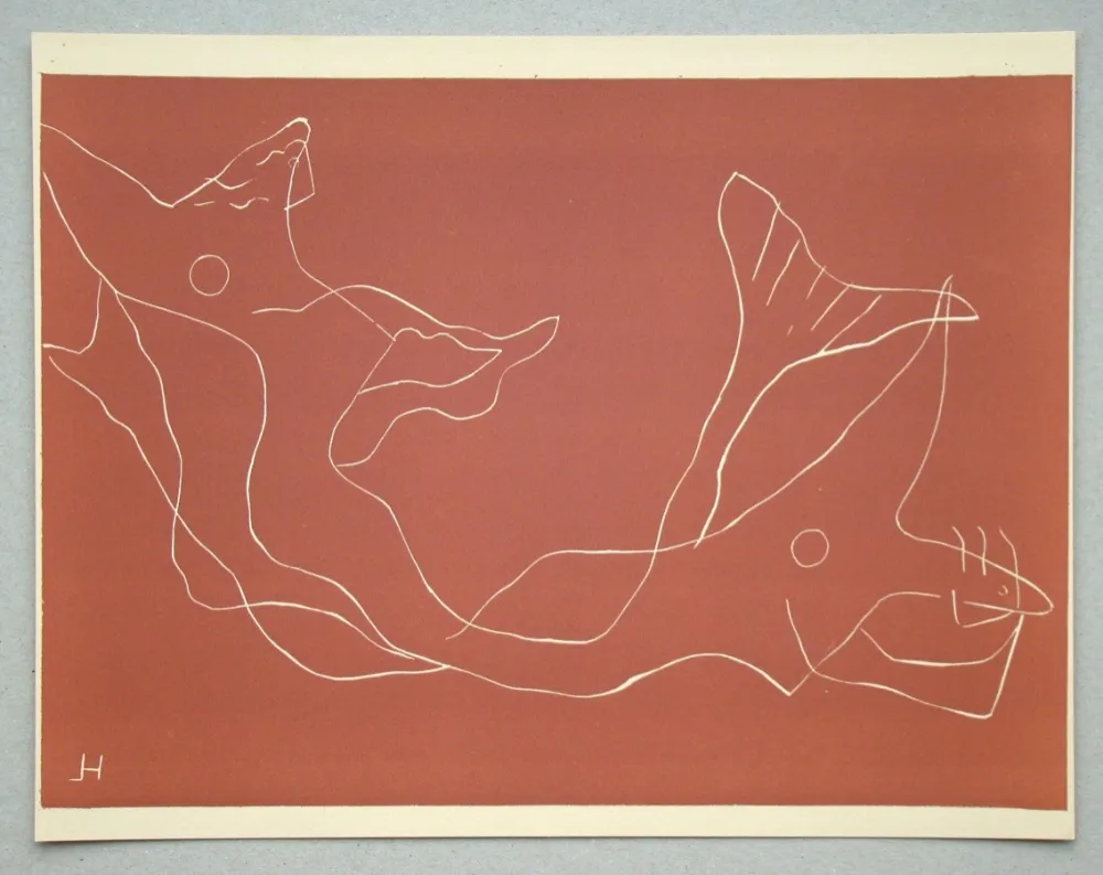 リノリウム彫版 Laurens - Sirènes