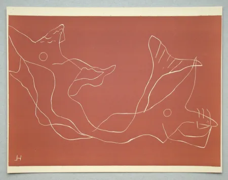 リノリウム彫版 Laurens - Sirènes