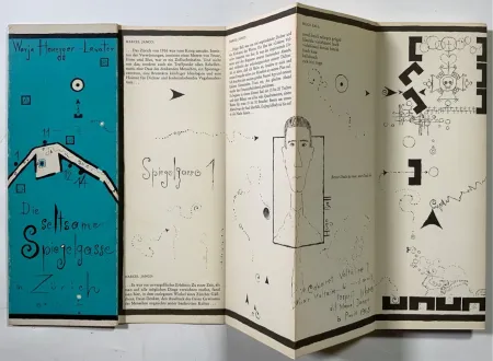 挿絵入り本 Lavater - Honegger-Lavater, Warja - Die seltsame Spiegelgasse in Zürich, 1966,  Basel: Basilius Presse - DADA Leporello
