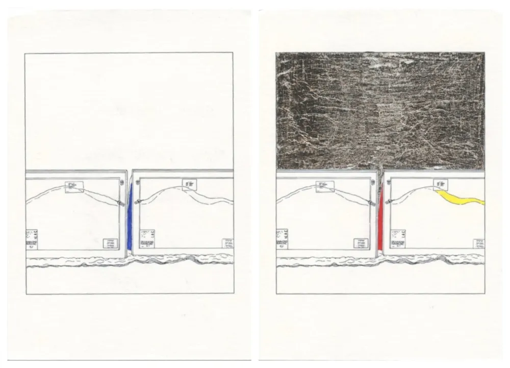 多数の Lawler - Twice Untitled (Traced and Painted)