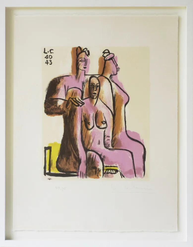 リトグラフ Le Corbusier - Les Trois femmes assises (1940/43)