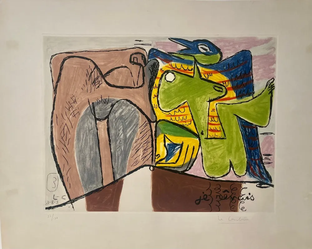 エッチングと　アクチアント Le Corbusier - Unité, Planche 3 