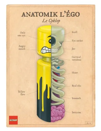 デジタル版画 Le Cyklop - Anatomik l'Ego