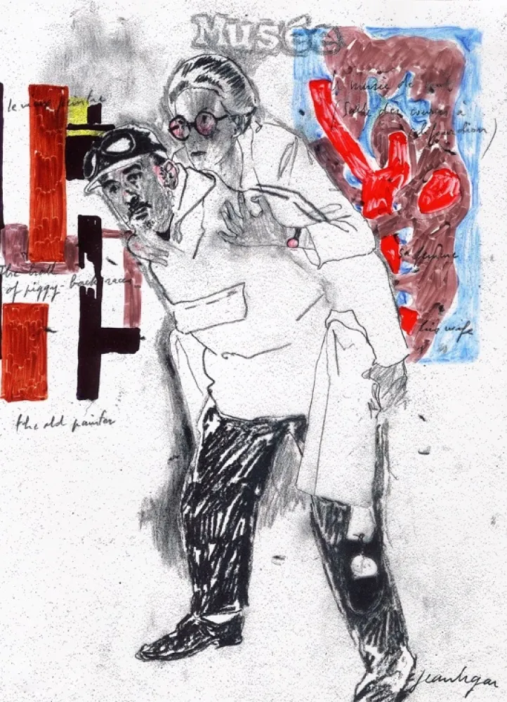 シルクスクリーン Le Gac - Autoportrait