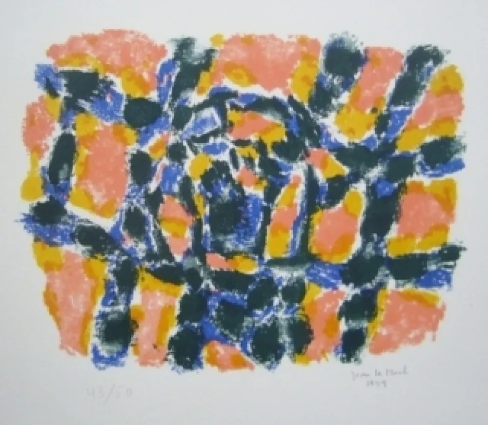 リトグラフ Le Moal - Composition