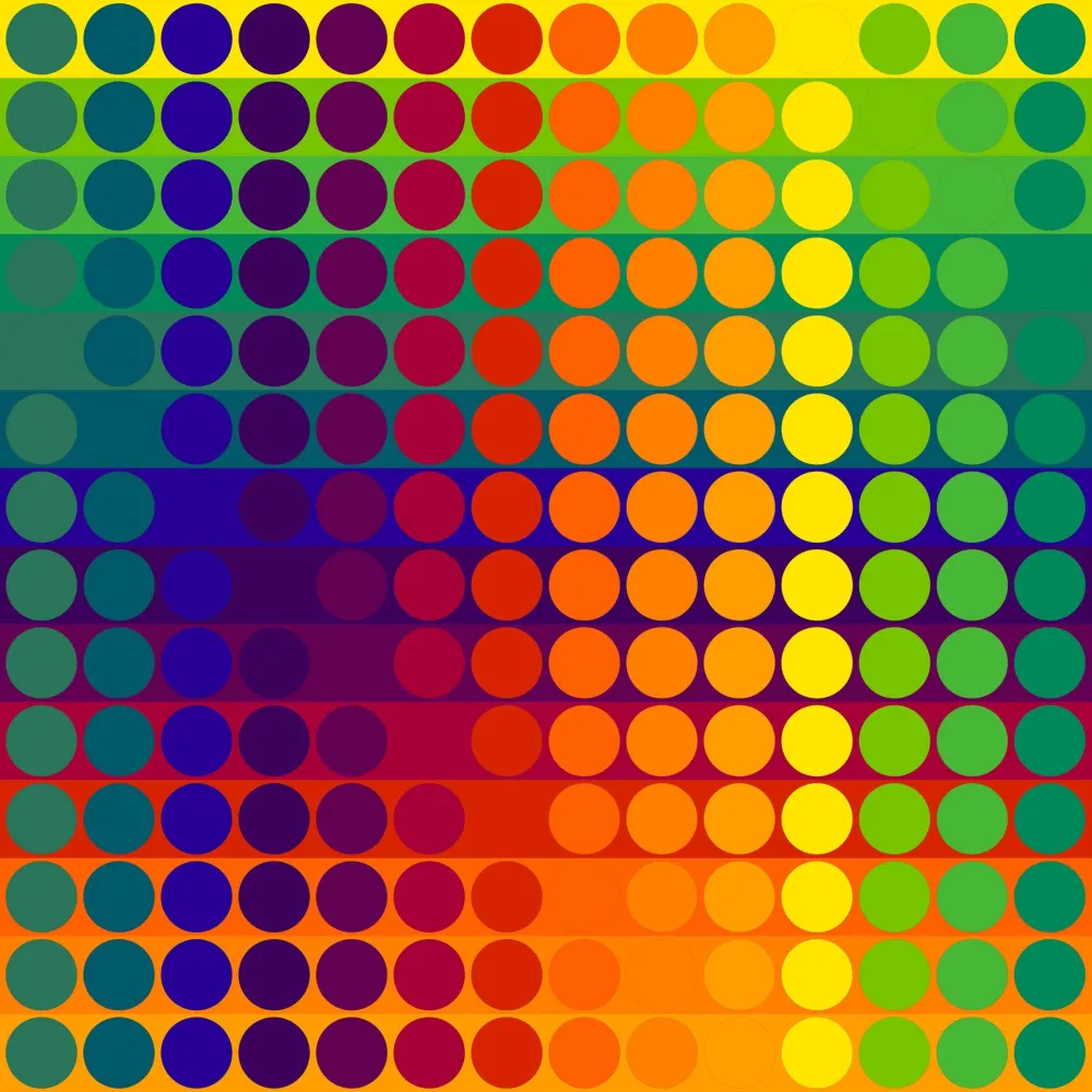 リトグラフ Le Parc - Color Secuencia 3